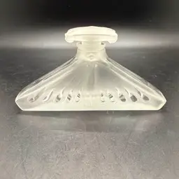 Vintage Brosse Art Deco Art Nouveau Style Naked Winged Woman Lady Crystal Glass Perfume Bottle