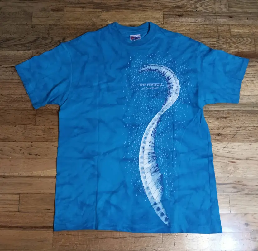 vintage single stitch Sandpoint Music Festival t-shirt piano jazz rock pop