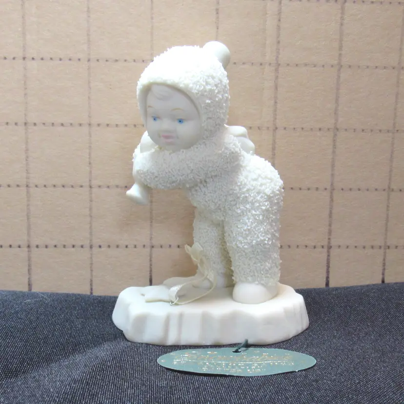 Vintage 1999 Dept 56 Batter Up Snowbabies Figurine