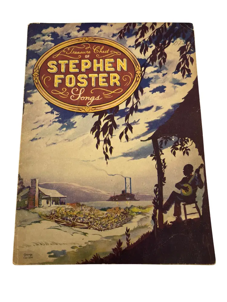 Treasure Chest Of Stephen Foster Songs 1940 Songbook Piano Voice Illustrated