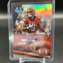 Orunde Gadsen II 2023 Bowman Chrome U 1st Refractor Auto /499 Syracuse Orange