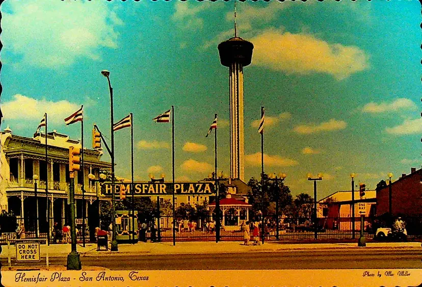 Hemisfair Plaza San Antonio Texas Postcard 1980