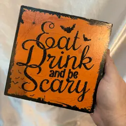 Eat, Drink and be Scary Wall Plaque