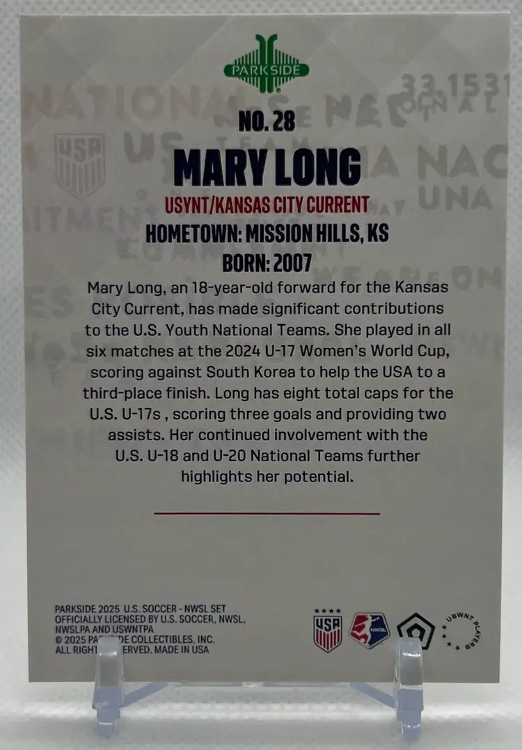 2025 Parkside Club & Country Mary Long /10 RED