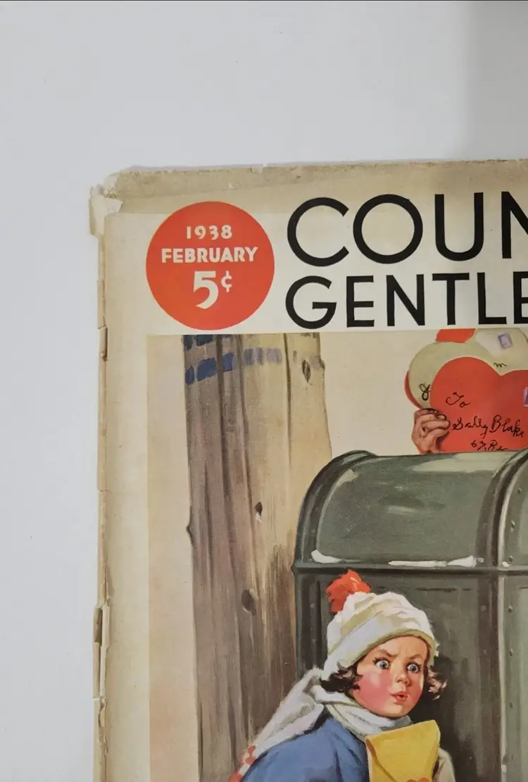 FEBRUARY 1938 COUNTRY GENTLEMAN farming magazine - VALENTINES DAY