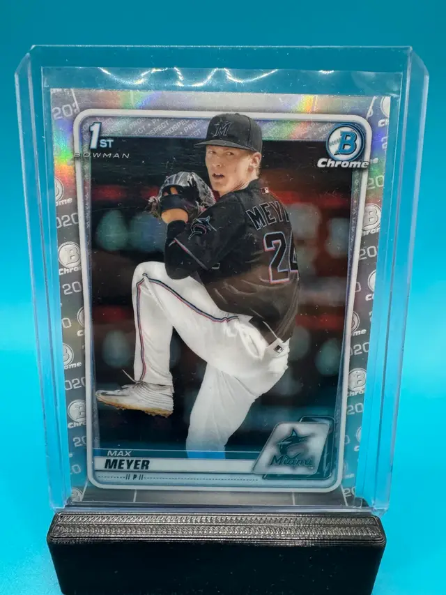 Max Meyer 1st Bowman Chrome Refractor Miami Marlins