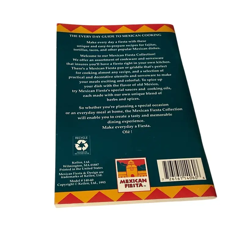 Vintage 1993 The Everyday Fiesta Cookbook Paper Back