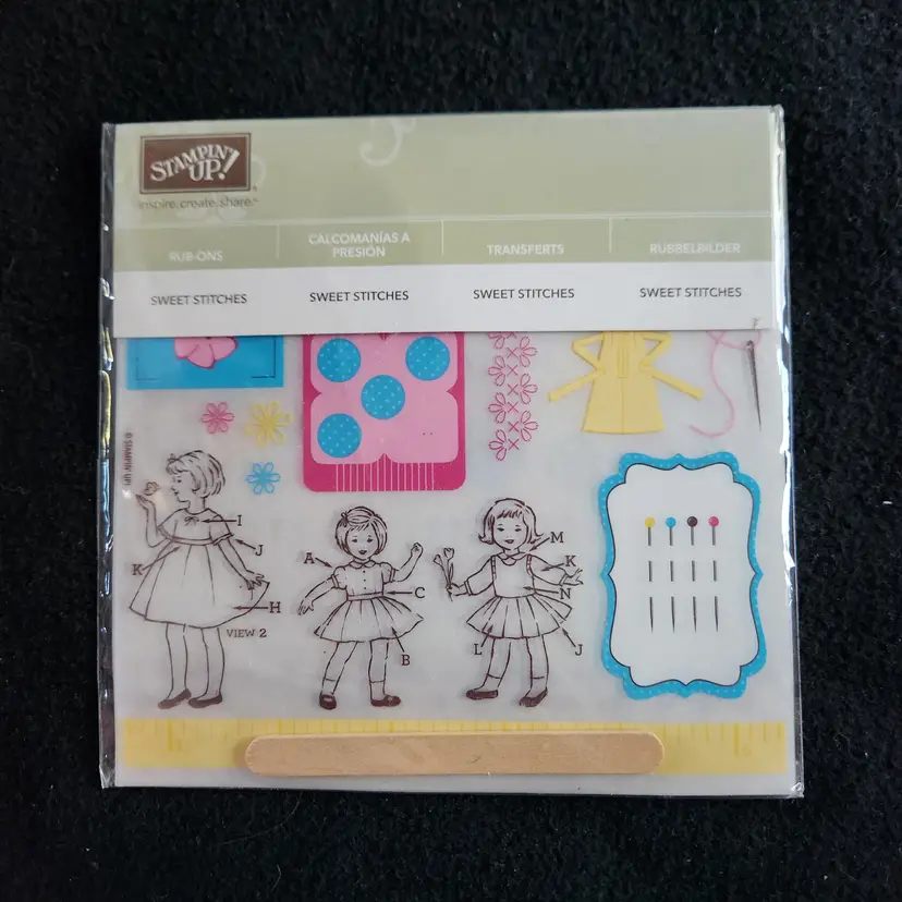 SU! Sweet Stitches Rub-Ons