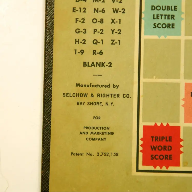 Vintage Scrabble Board Game