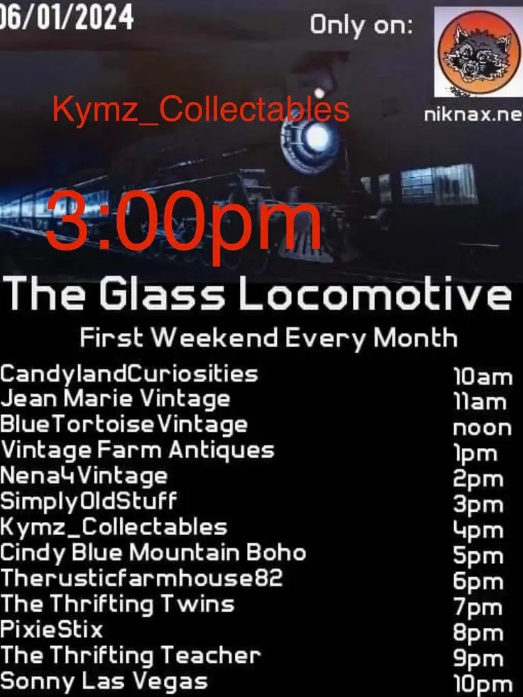 June Glass Locomotive 