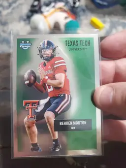 2025 CFP Bowman Chrome University Texas Tech Football 2 Base Cards and 1 Insert