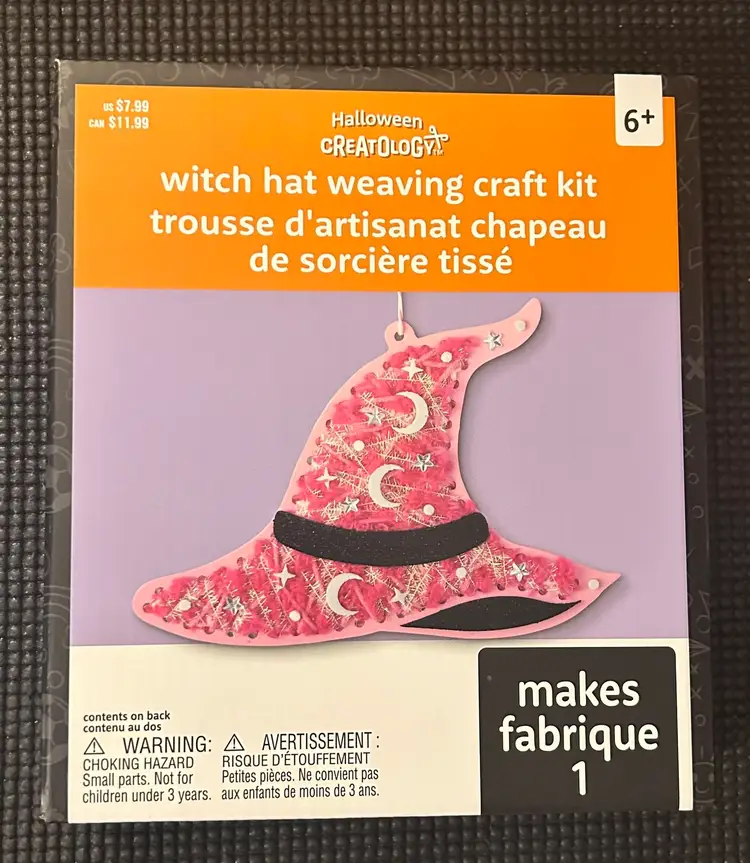 Creatology Halloween Witch Hat Weaving Craft Kit NWT