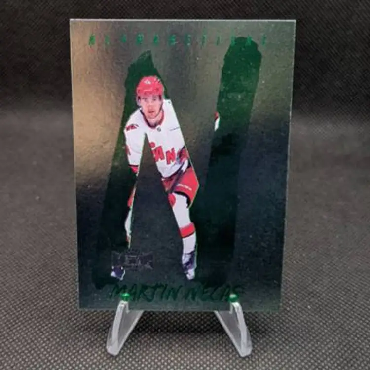 Martin Necas 2024-25 SkyBox Metal Universe Alphabetical #A-14 - Carolina Hurricanes