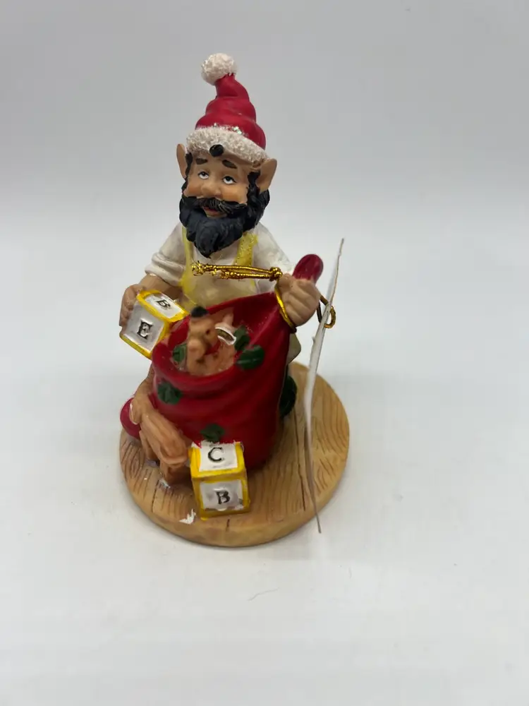 Santa’s Helper Wood Toy Maker Figurine
