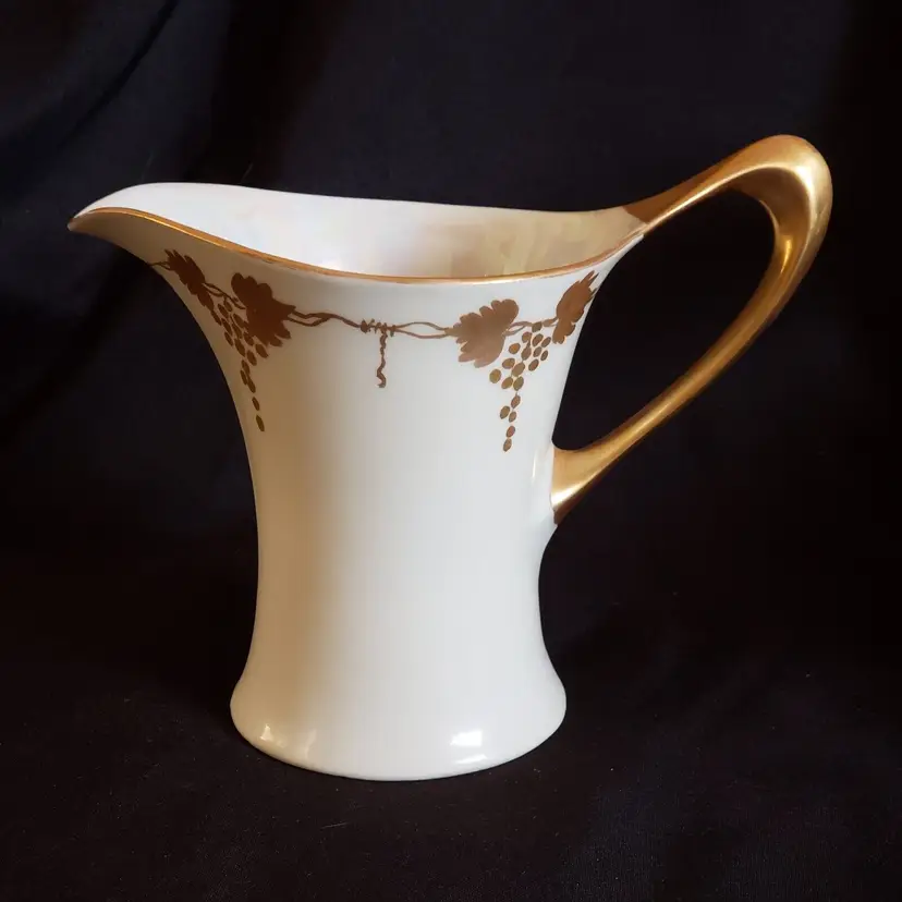 JHR Bavaria Cacilie Creamer Grapes on Vine Gold Accents 5 1/2" T approximately Vintage