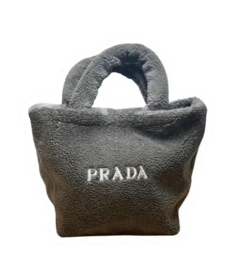 Prada Teddy Mini tote Gray