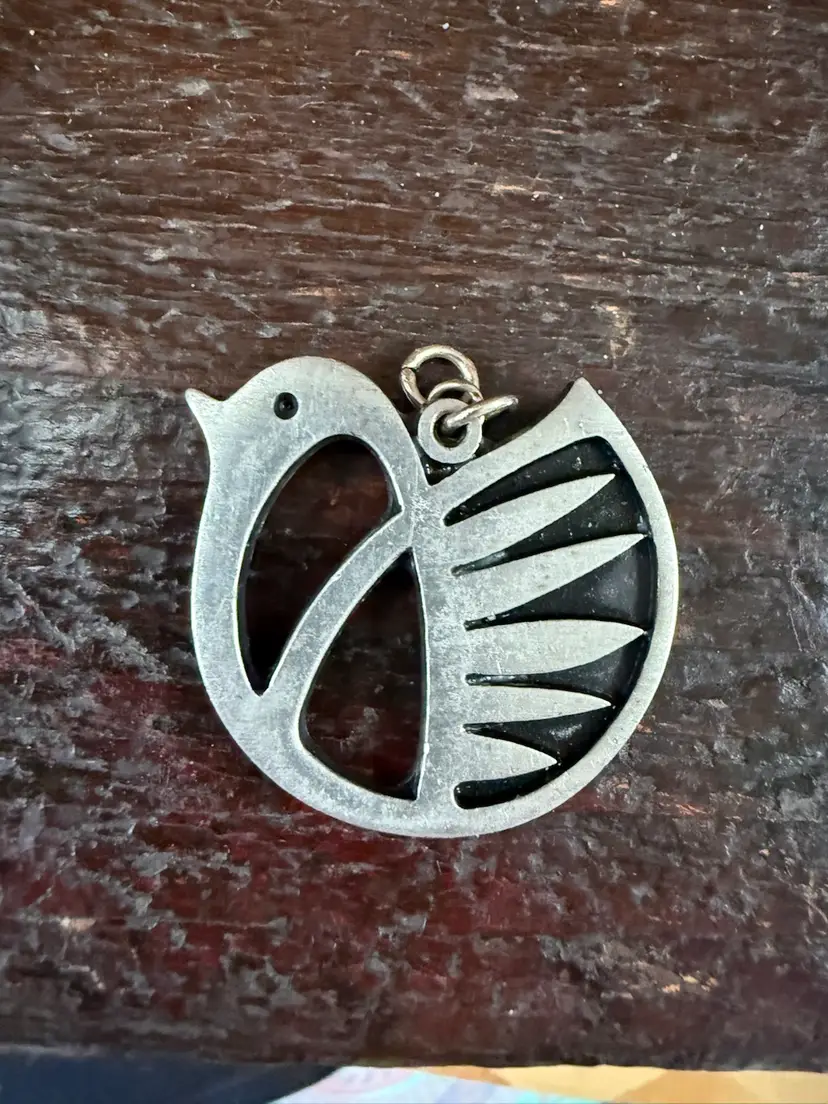 R. Tennesmed Sweden Pewter Bird Pendant