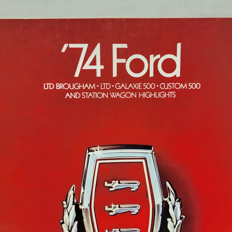 '74 Ford Brochure LTD custom 500 Station Wagon Highlights