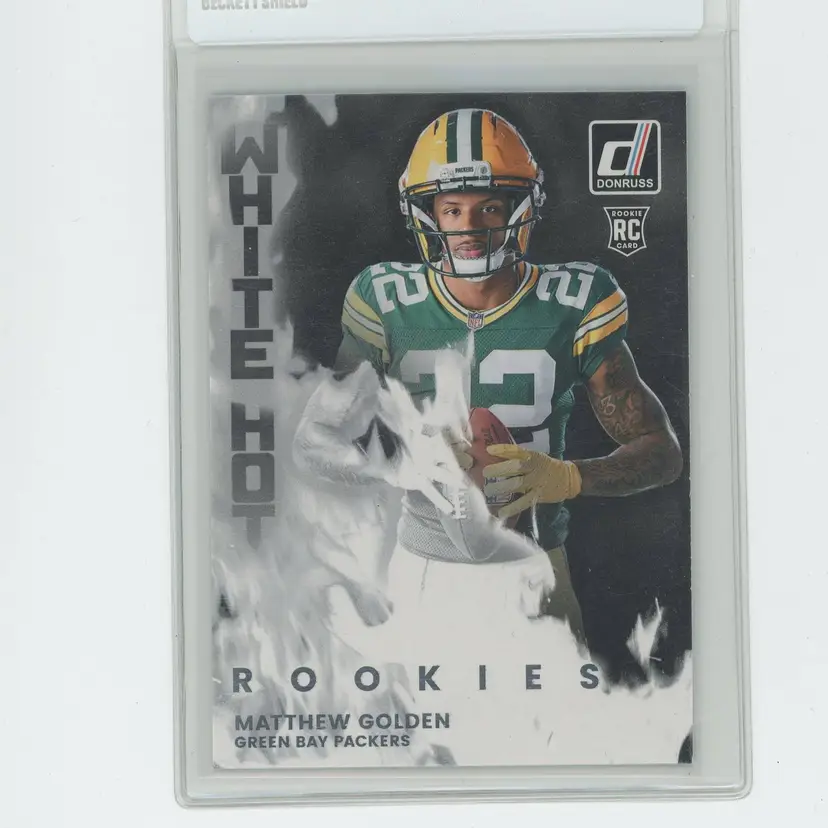Football 2025 Panini Donruss White Hot Rookies Matthew Golden Green Bay Packers