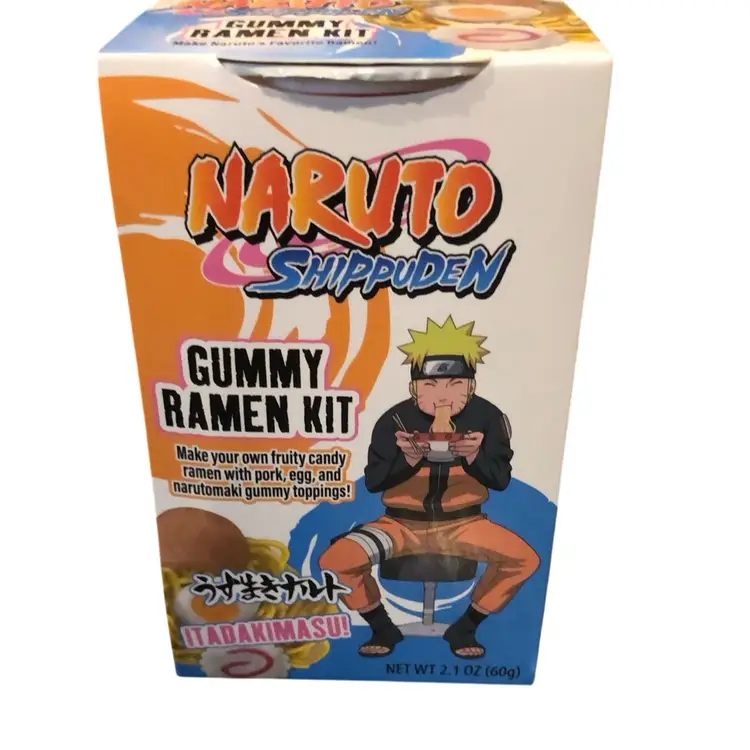 Stocking Stuffers - Naruto Shippuden Gummy Ramen Kit - One Case Lot of 6 Per Case