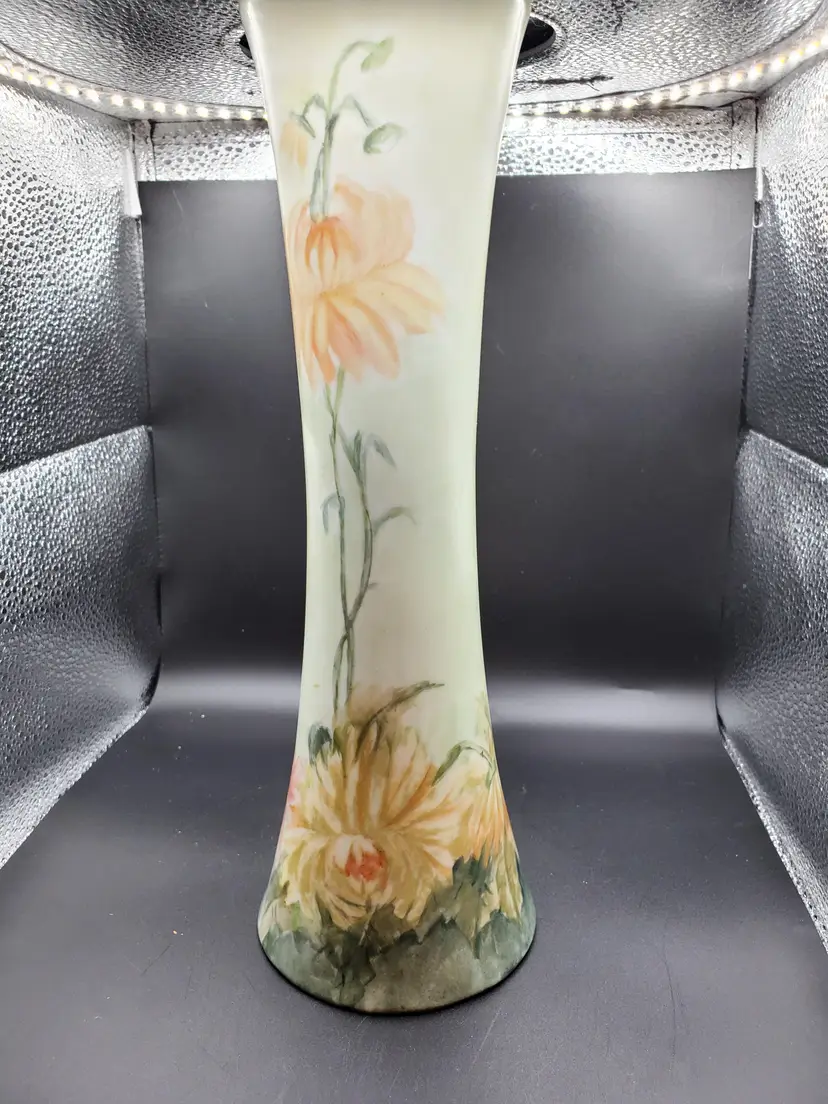 Vintage Austrian Hand Painted Porcelain Vase