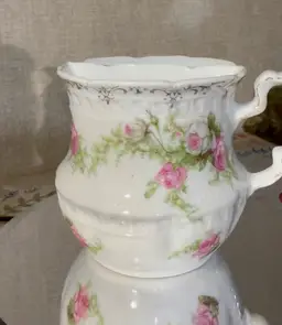 #06 ~ 3” Victorian Porcelain “mustache” Cup ~ No Damage