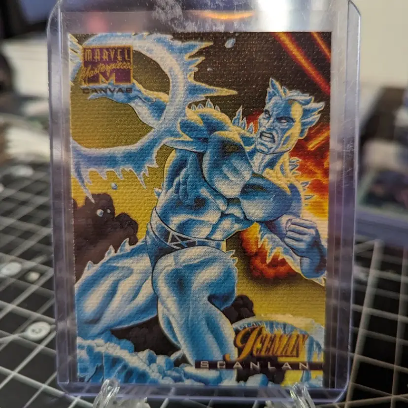 1995 Marvel Masterpieces Iceman Canvas