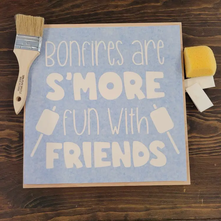 12x12 Wooden Sign Paint Kit - Bonfires Are S’more Fun..