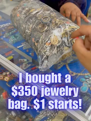 $1 starts on all things in the jewelry bag! I have NO IDEA what’s in there! 
