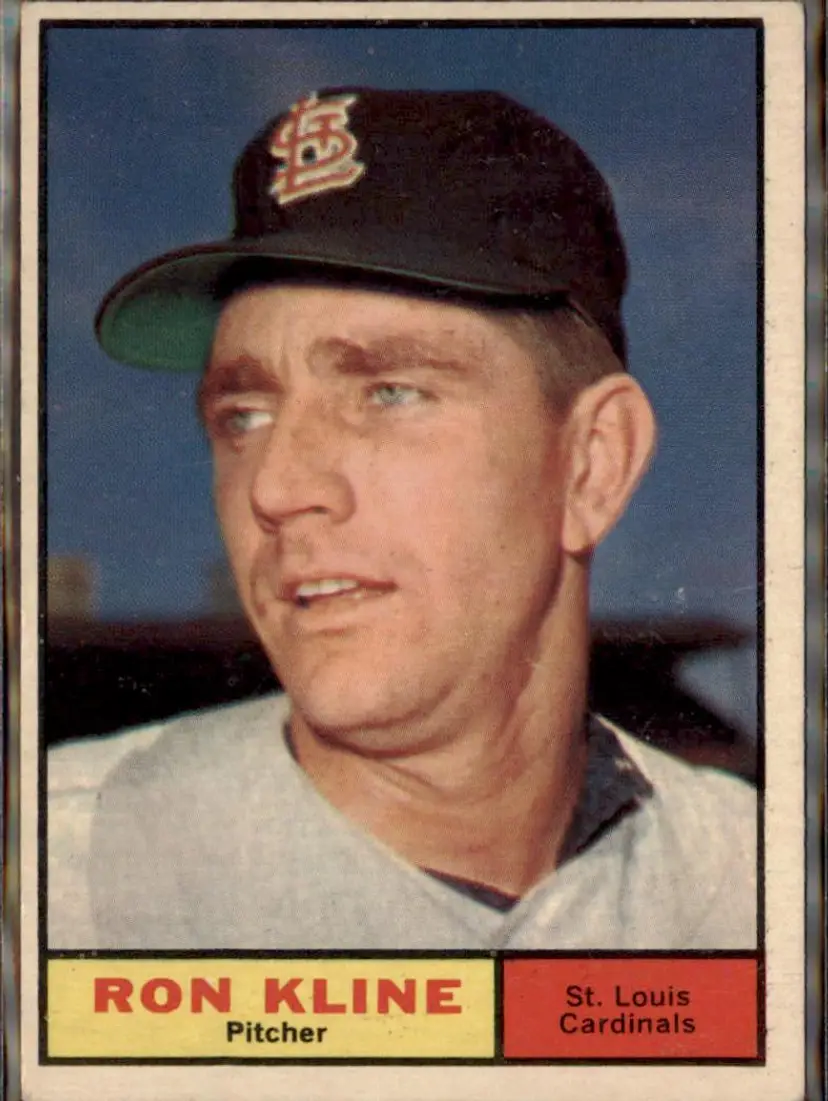1961 Topps #127 Ron Kline - ( ) - St. Louis Cardinals