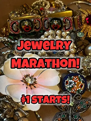 Jewelry Marathon!  $1 Starts!  Micros, Antique, Brooches!