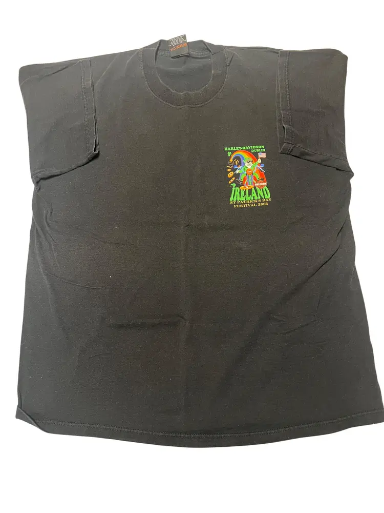 2003 Harley-Davidson Dublin Ireland St Patrick’s Day Festival XXL black tee USA