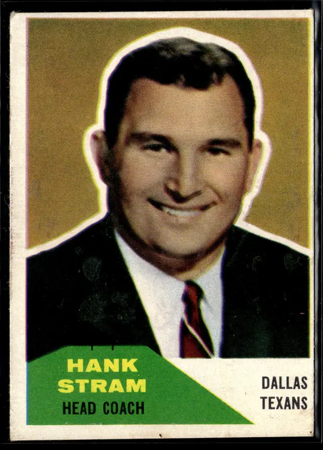 #50 Hank Stram 1960 Fleer #116 *LIVE AUCTION*