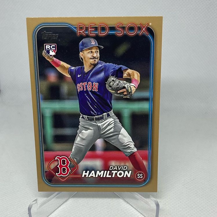 2024 Topps Series 1 DAVID HAMILTON Gold Parallel Red Sox RC 293/2024
