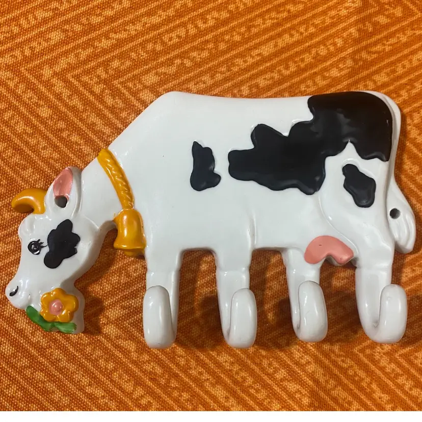 Ceramic Cow Wall Hook