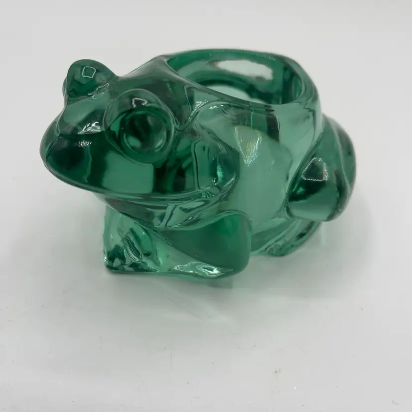 Frog Glass Votive Green 4,5”