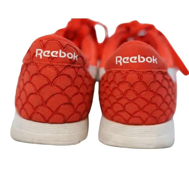 REEBOK CLASSIC NYLON red/white women's lifestyle shoes w custom design