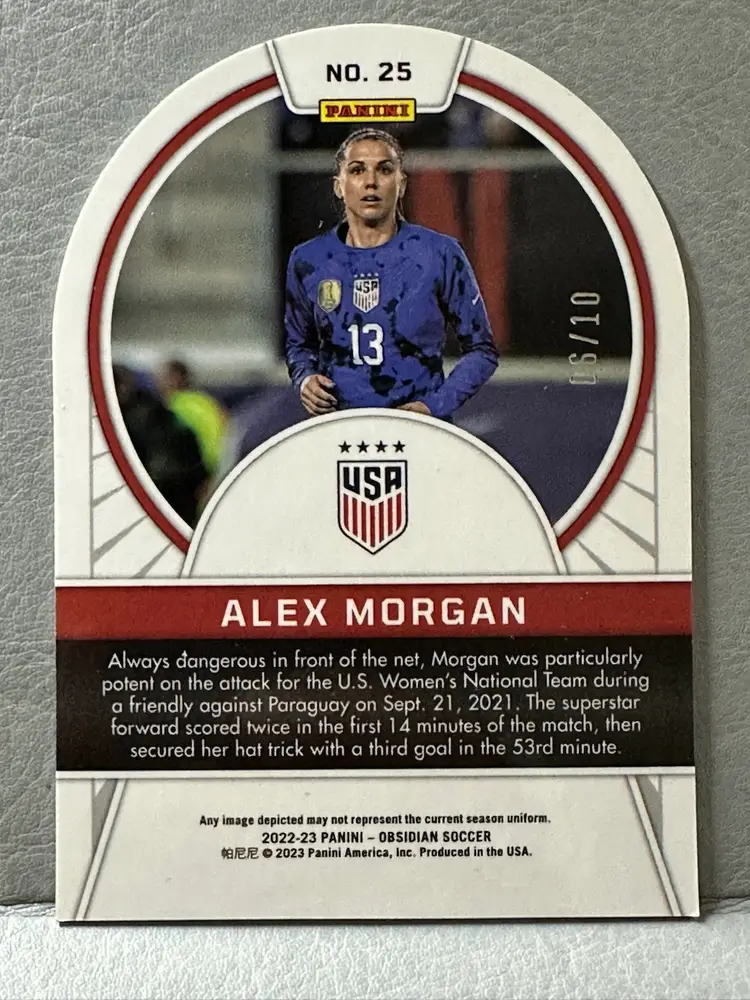 2022-23 Obsidian Alex Morgan Tunnel Vision /10