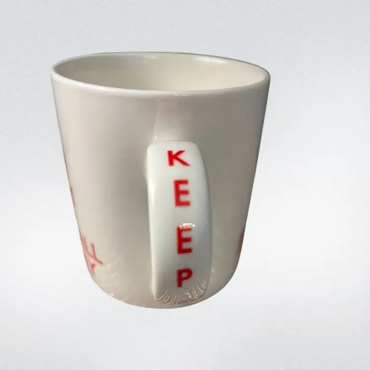 Coffee/Tea Christmas Mug Keep Calm And Jingle All The Way Kent Pottery