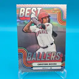 Christian Moore 2024 Bowman's Best Insert Best Ballers Los Angeles Angels