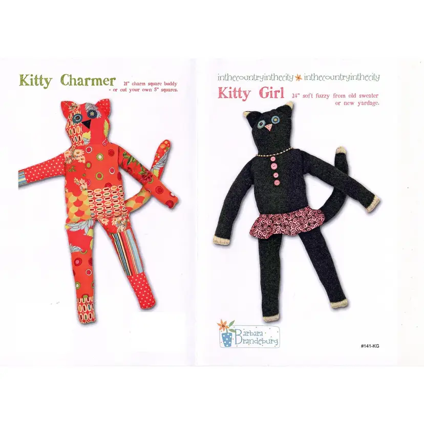 Kitty Girl Doll Pattern - Sewing Pattern - Cat Craft Pattern