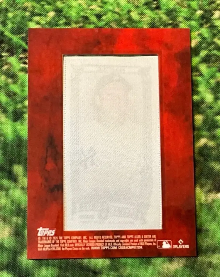 Mickey Mantle /10 Mini Framed Cloth 2025 Allen & Ginter NY Yankees (25A&G1)