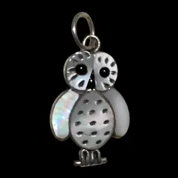 #1 Sterling Silver Zuni Inlaid Pendant Signed