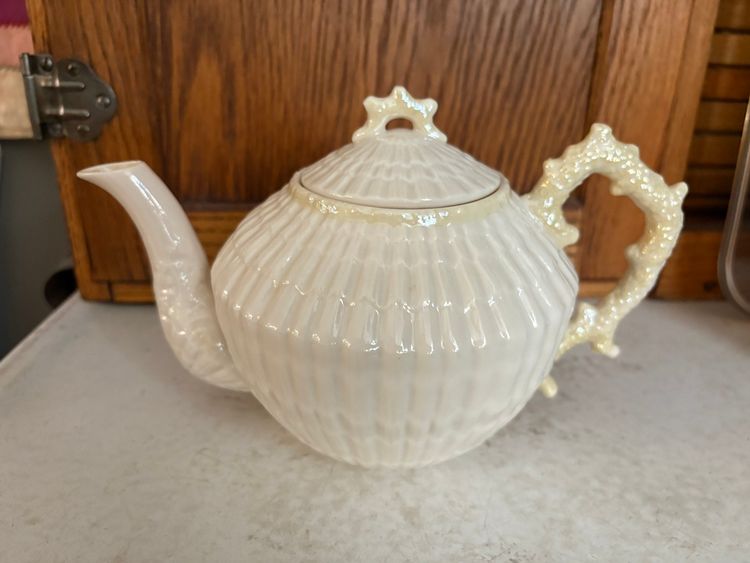Belleek Tea Pot Nautical decor