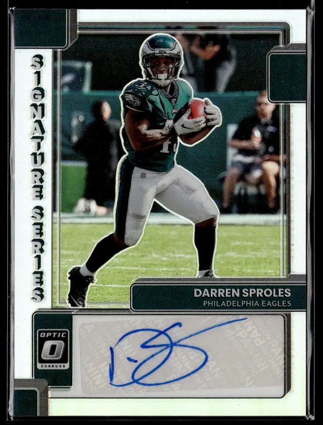2022 Donruss Optic Football DARREN SPROLES Silver Prizm Auto #SS-DS EAGLES