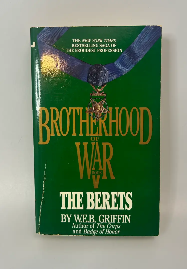 Vintage 'Brotherhood of War Book 5, The Berets' W.E.B. Griffin 1985 Paperback Book