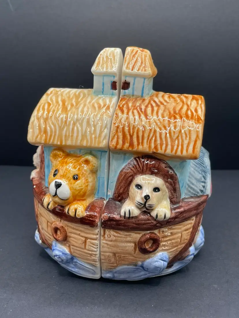 Vintage Noah’s Ark Salt & Pepper Shakers