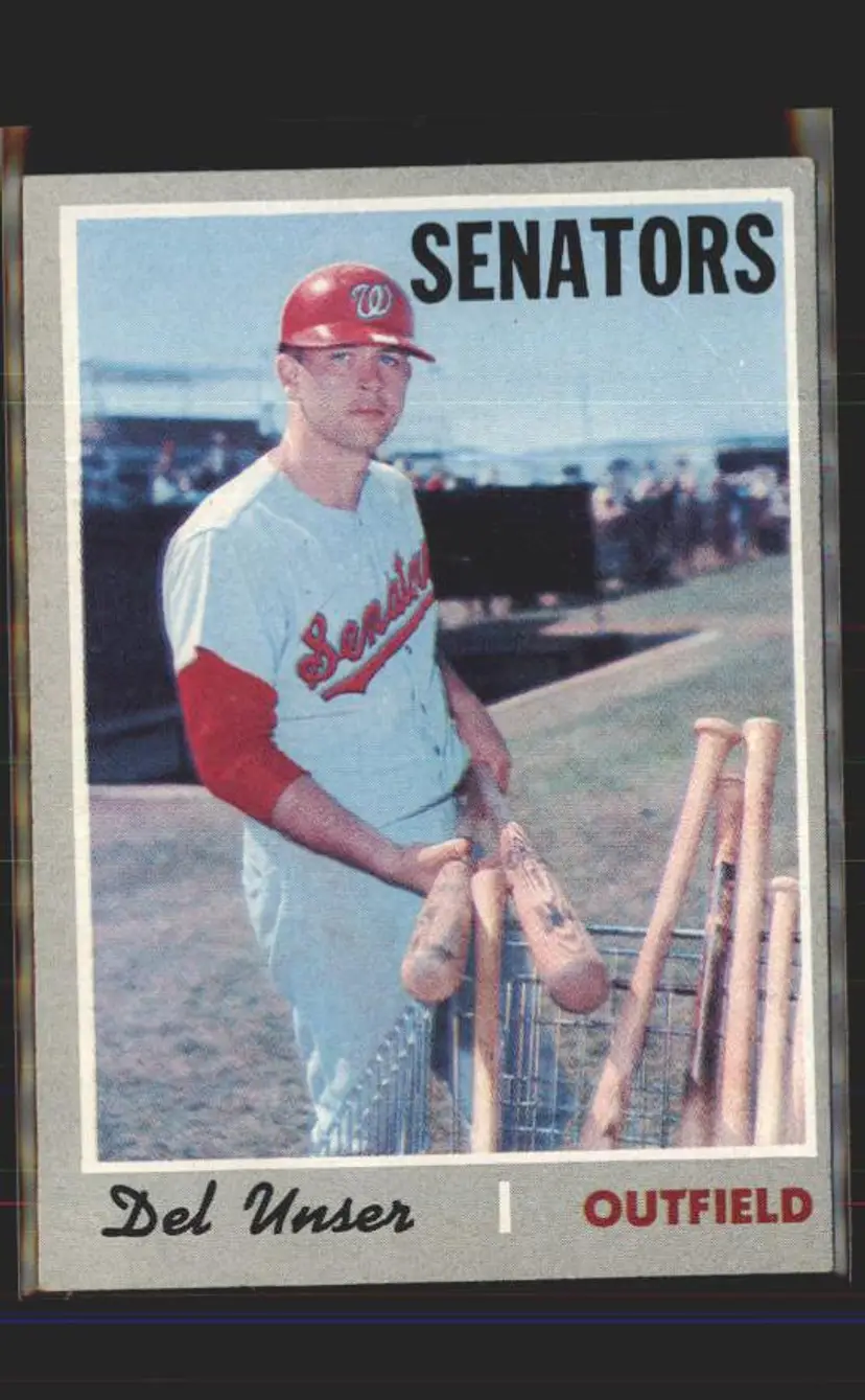 Del Unser 1970 Topps #336 - () - Washington Senators