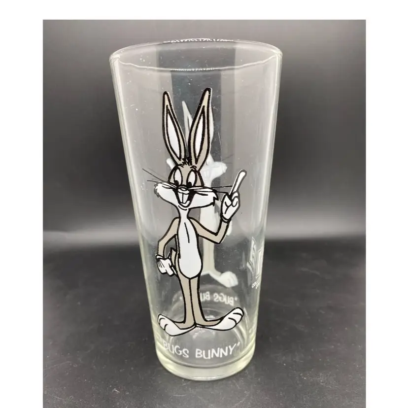 1973 Collectible Tumbler, Bugs Bunny, Pepsi Collector Series, 16 Ounce, Drinking Glass