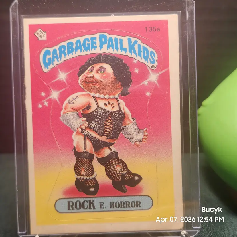 1986 Garbage Pail Kids - ROCK E. Horror #135a